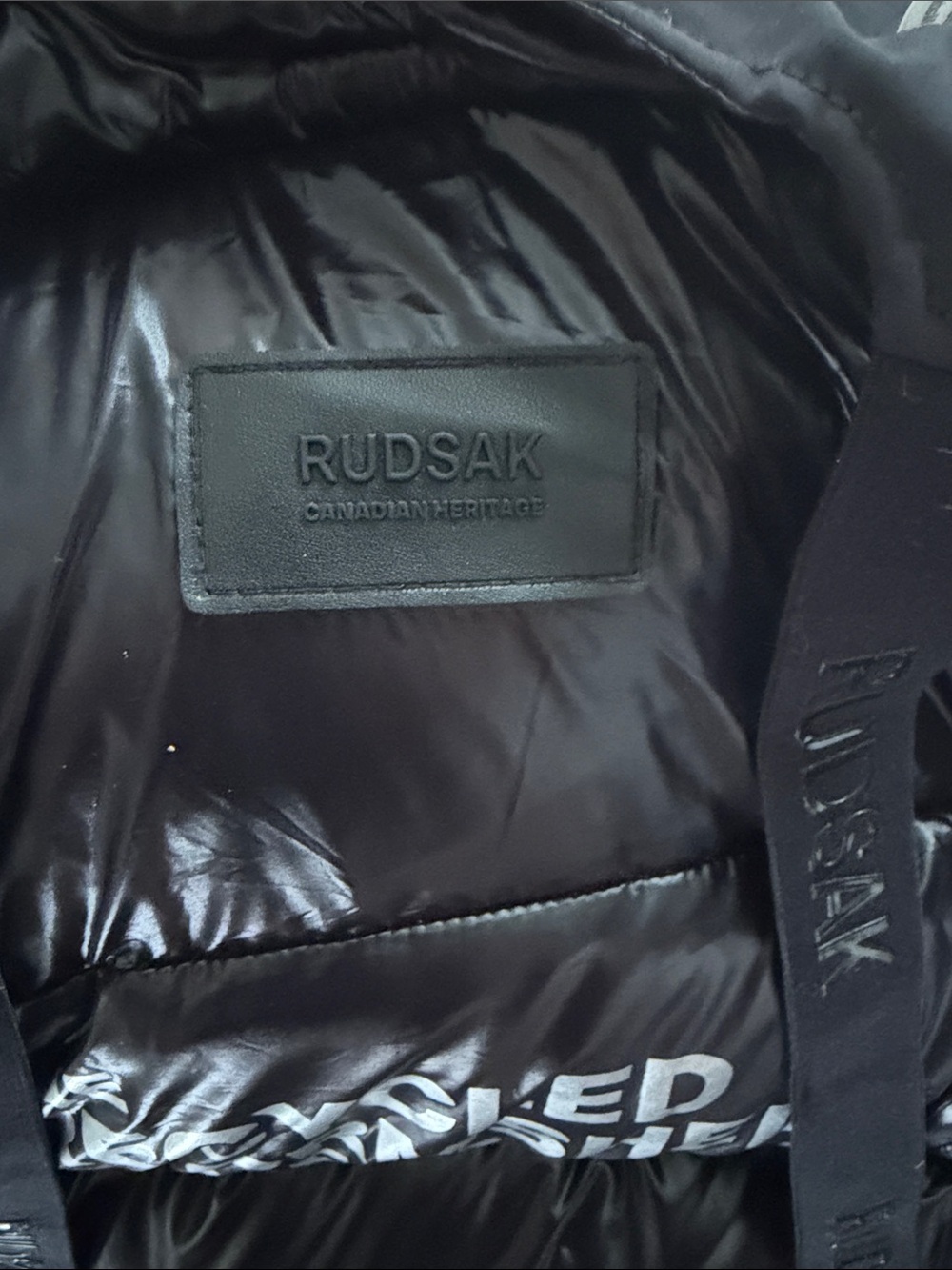 RUDSAK CAIRA Black Maxi Belted Down Puffer Jacket — Size Large - Picture 4 of 8
